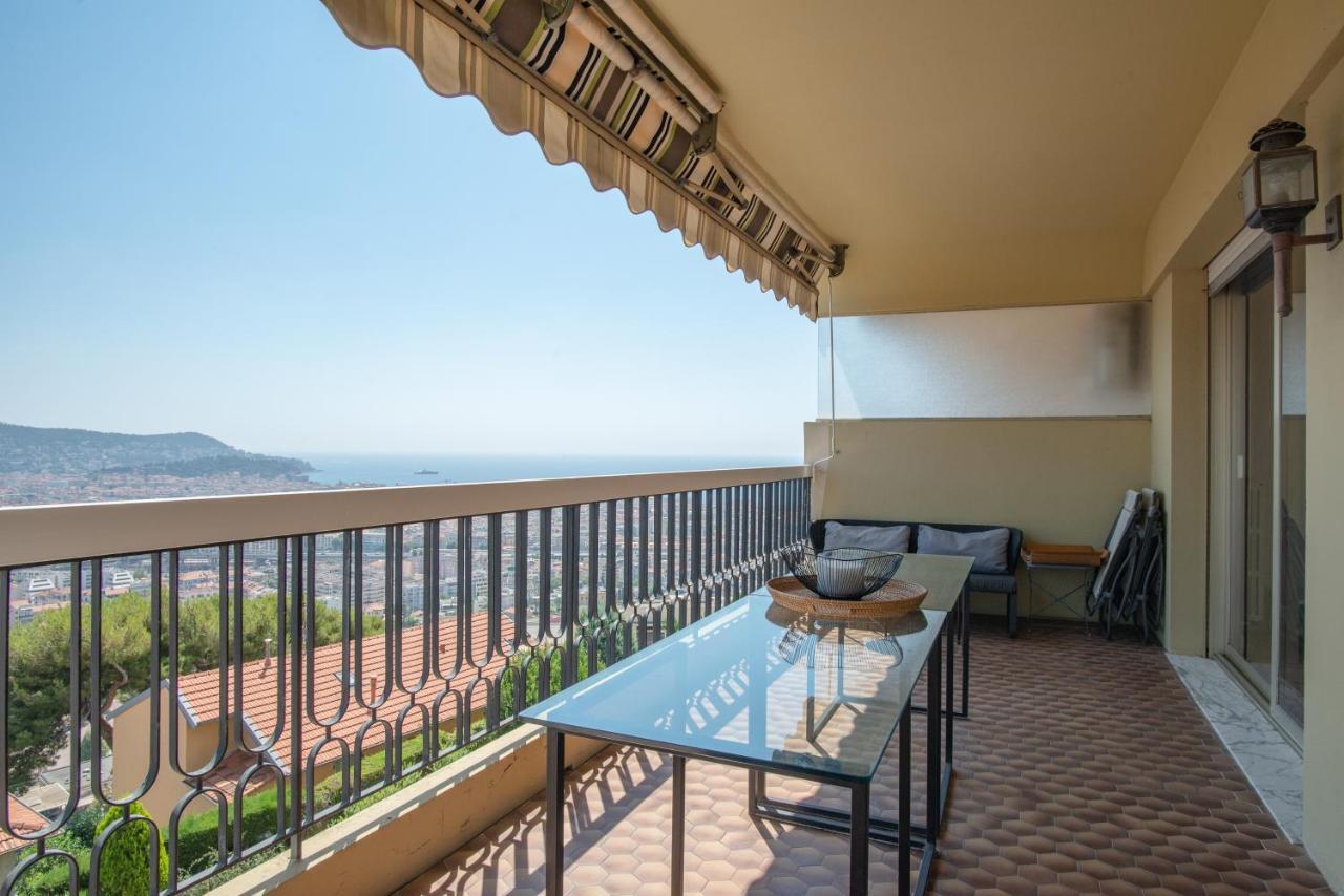3 Pieces Vue Mer Et Piscine Quartier Parc Imperial 尼斯 外观 照片