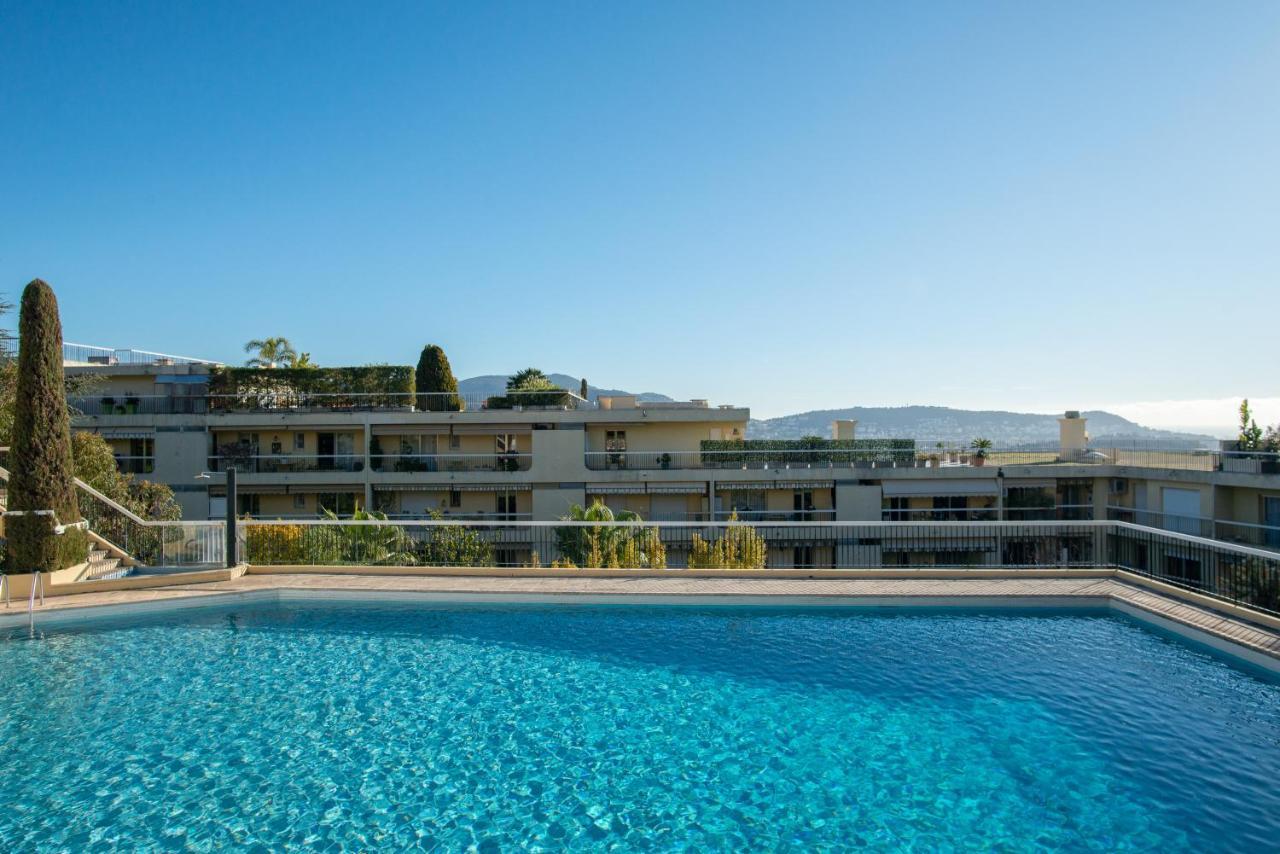 3 Pieces Vue Mer Et Piscine Quartier Parc Imperial 尼斯 外观 照片